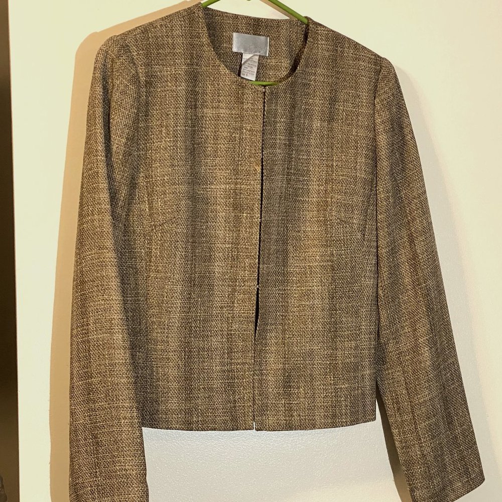 Tweed lined blazer size 6 women’s (Small-Med)